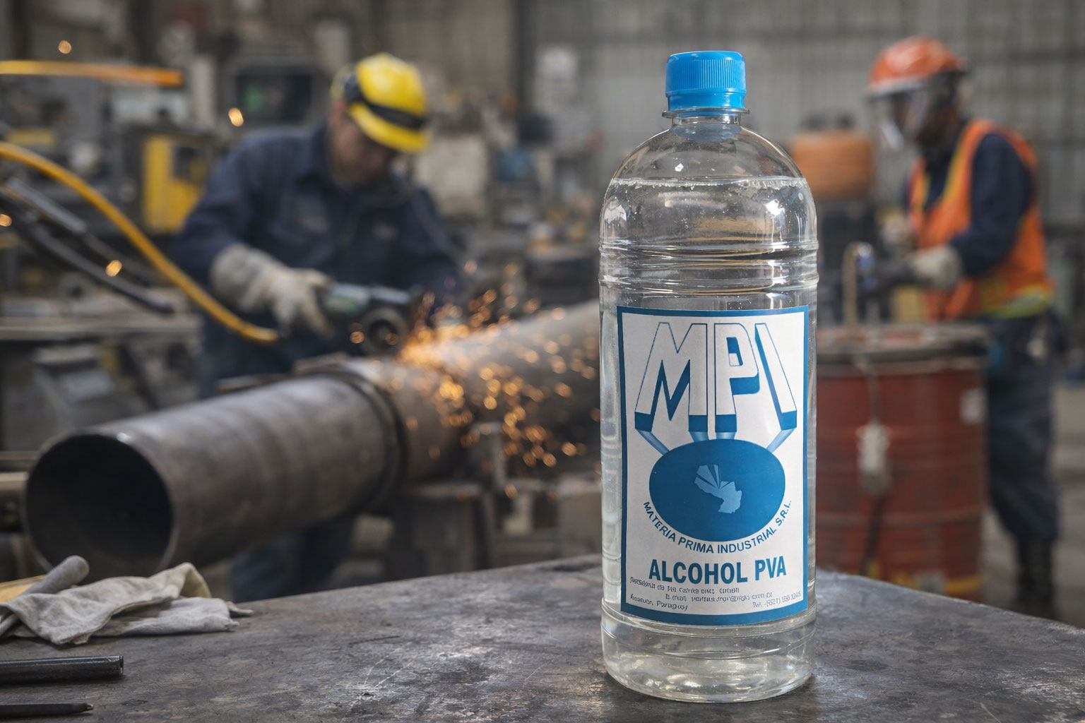 Desmoldeo de pieza FRP con película PVA (se remueve con agua)